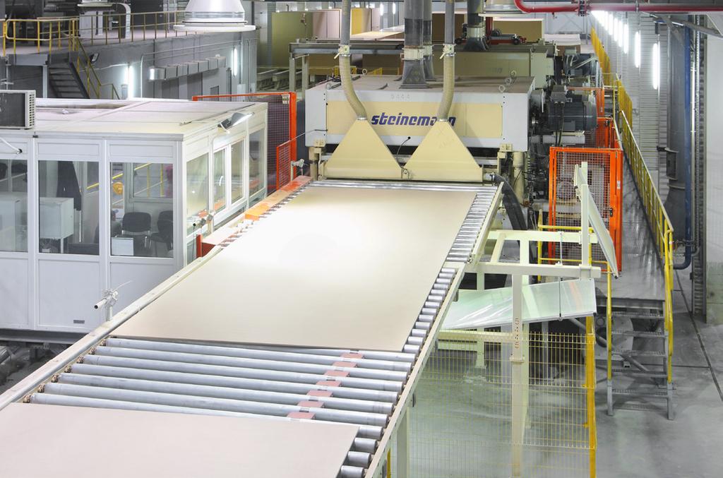 Also there is a Laminating line by Wemhoner firm and the line of Laminate-flooring production by the Homag s firm. Auxiliary equipment is also supplied by Siempelkamp company.