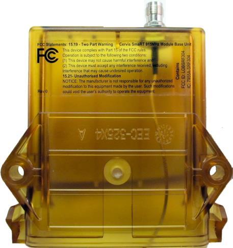 Appendix A: Exposure to Radio Frequency Energy SmaRT BU-xH16AF SmaRT handheld remote units contain radio transceivers.