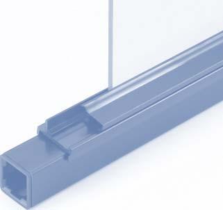 3 r Adjustable shelf supports Use slotted tube and adjustable shelf supports. Shelves can be of timber or glass.