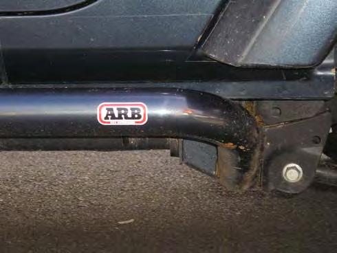39. Fit ARB Sticker to rails at the location shown. 40.