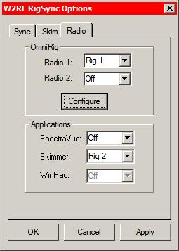 This screen will be familiar if you have used OmniRig.
