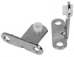 2587 - Nickel Plated. Per pair RUBBER PIN BUSHINGS For covering fallboard stop pins, trap pins and for pedal prop bushings.