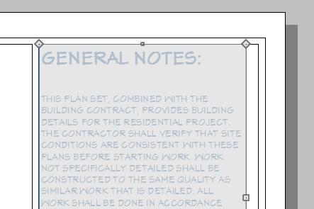 Creating a Border and Title Block 9. Click on the new text object to select it, then click the Point to Point Move edit button. See Point to Point Move on page 241 of the Reference Manual.