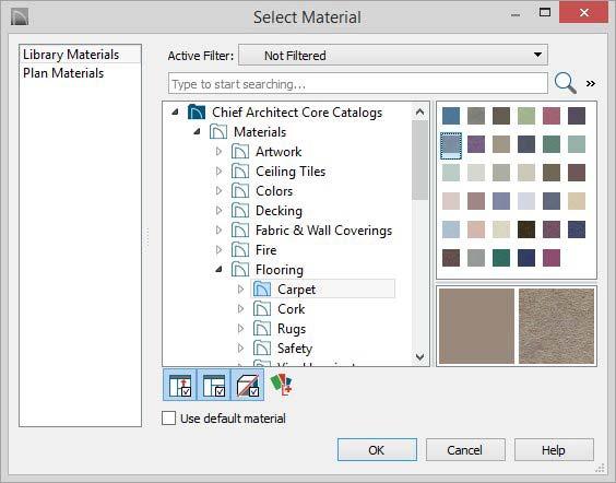Chief Architect X8 User s Guide To apply a material using the Material Painter 1.