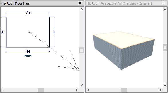 Getting Started with Automatic Roof Styles Roof Style Directives in Walls By default, the program will generate a roof plane bearing on each exterior wall that does not have a room-defining wall