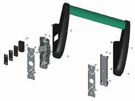 Quick and easy installation Installation is simplified by the use of counterplates, enabling application on standard profiles with, if necessary, final mounting on site.