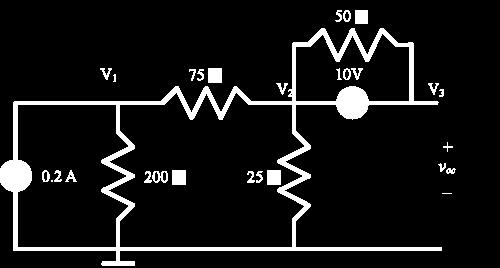 (1) Remove the load, leaving the load terminals open circuited, and the voltage sources Redraw the