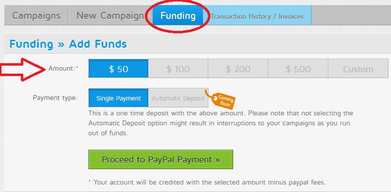 Step 2 - Fund Your Account: Once you have created your DNTX account and logged in, first thing you need to do is Fund your account.