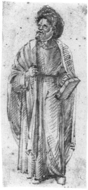 loo Acquisitions/1991 52 52. GIOVANNI BELLINI (attributed to) Italian, ca. 1430-1516 Standing Turkish Man, ca. 1485 Pen and brown ink, n.6 x 5.2 cm (4 9 /i6x 2Vi6 in.) 9i.GA.