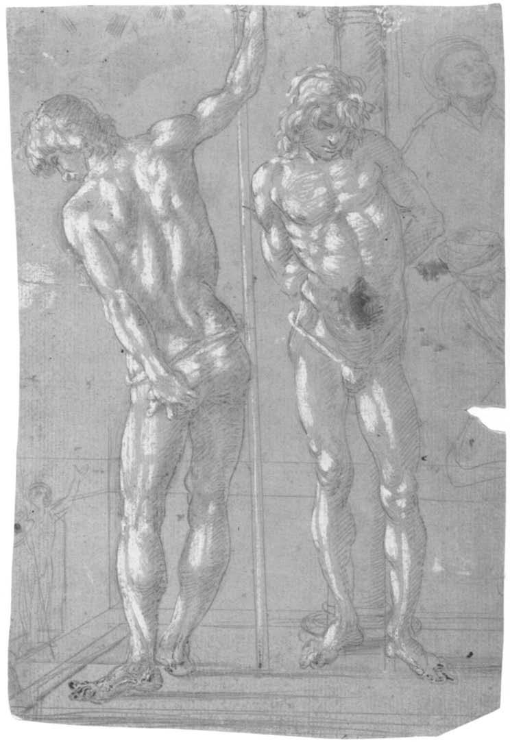 Drawings 161 54 53 (verso) Uffizi, Florence (invs. 171 E, 172 E, 205 E). Given these similarities, it is likely that all may have once formed part of the same sketchbook.
