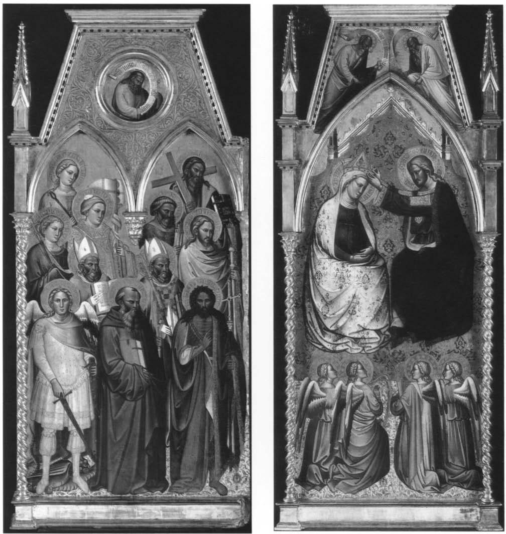 32 Strehlke FIGURE 20 Saints, left lateral panel of Cenni di Francesco's polyptych (detail of fig. i).