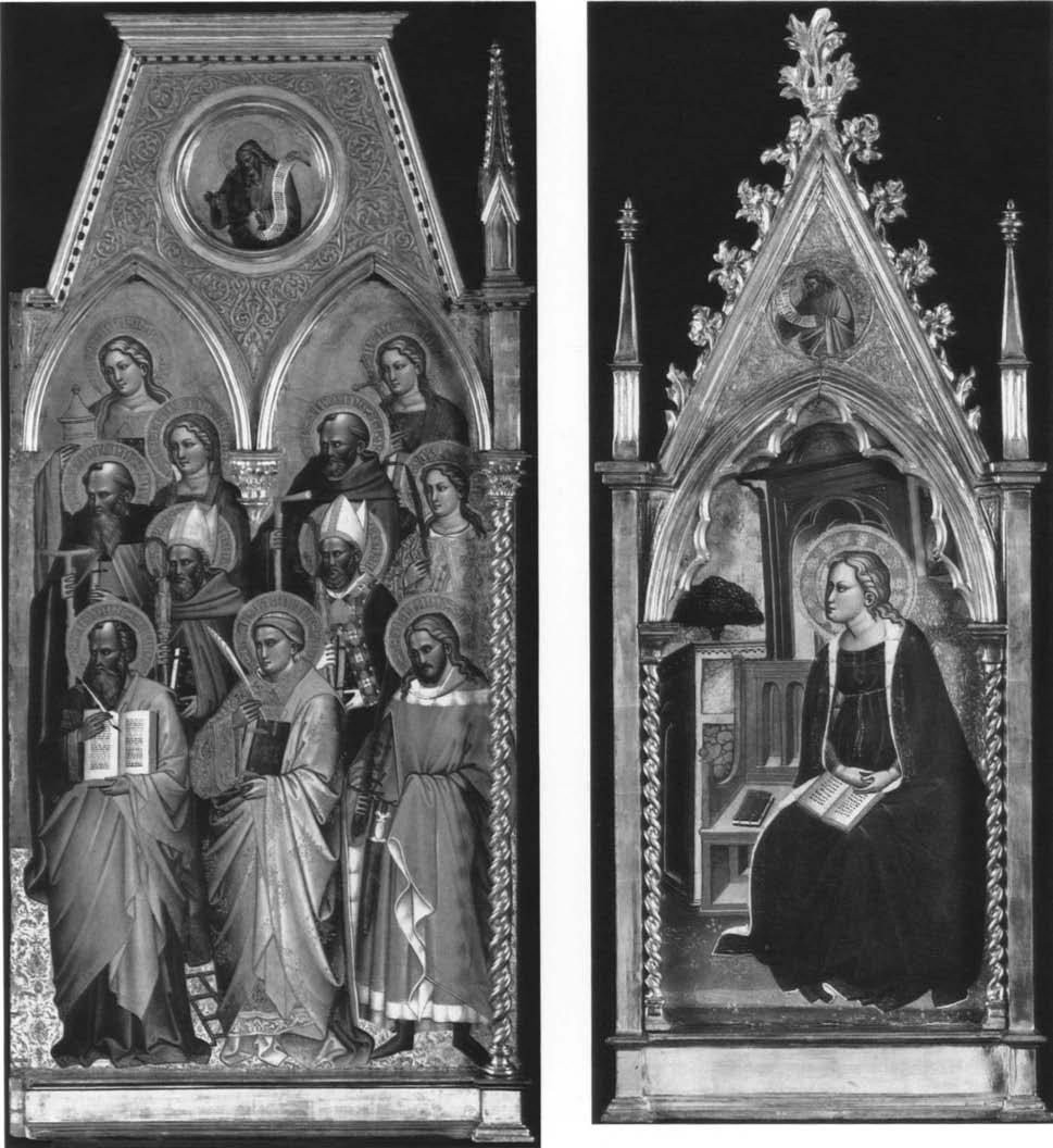Cenni di Francesco 3 3 FIGURE 28 Saints, right lateral panel of Cenni di Francesco's polyptych (detail of