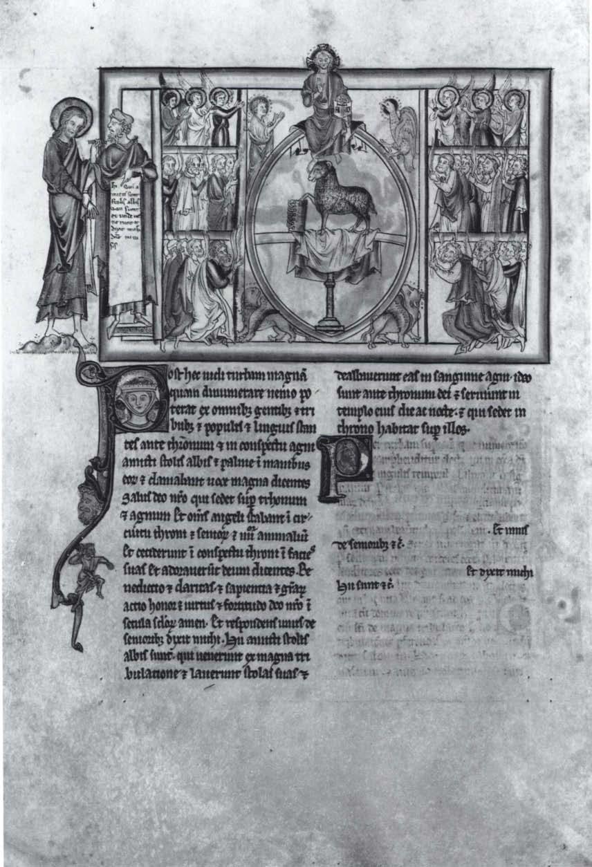 54 Lewis FIGURE I The Adoration of the Lamb (Rev. 7:9-15). Apocalypse. London (?), England, ca. 1260.
