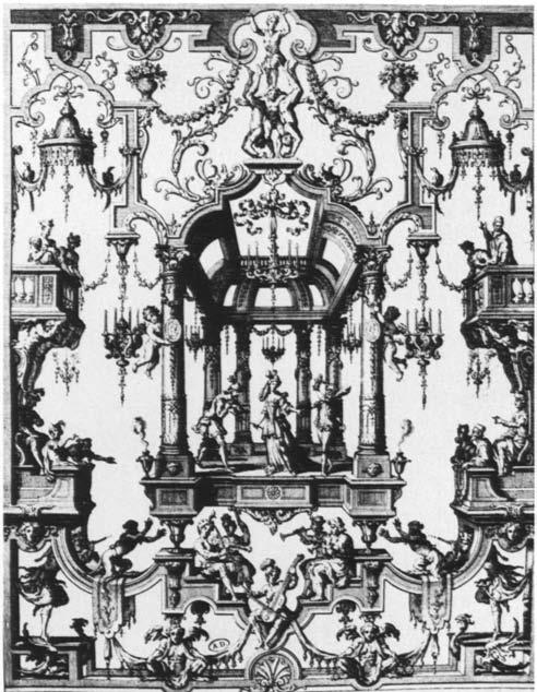 1720. Paris, Bibliothèque des Art Décoratifs, Albums Maciet. Daniel Marot. Two decorative panels from the Netherlands, ca. 1712.