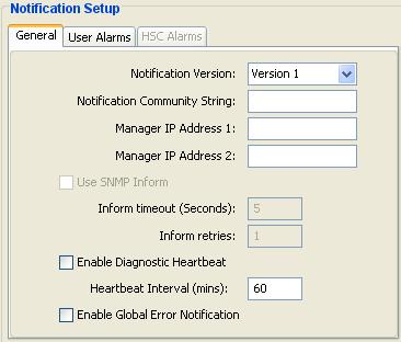 SNMP Version: This allows the user to configure the Ethernet E-Series to operate using SNMP protocols 1 or 2c.