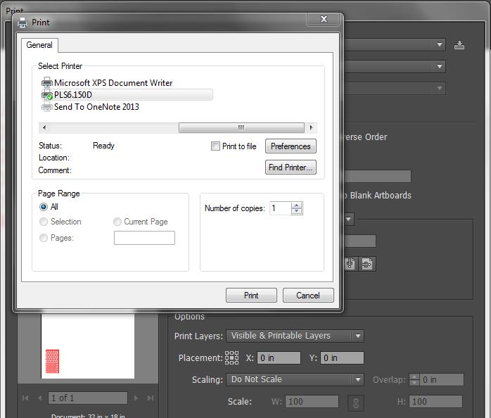 a) Click Setup in the lower left corner of the Print dialog box.