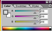 13. Choosing Colors Switch foreground and background colors in Tool Palette By default- black to white. Rotate arrow allows switching between foreground and background.