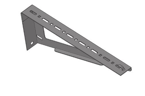 ONTRAC WIRE MESH CABLE TRAY SYSTEM Center Support Bracket Use to support wire mesh cable tray from the ceiling with a single 3/8 threaded rod.
