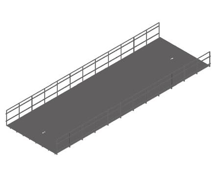 34743-50X 34744-5XX Cable Tray Cover Use to cover the top of a section of wire mesh cable tray to protect or hide cables. Hemmed edges protect the installer.