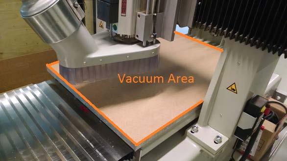 Part 3: Setting up Materials and Zero Points Most jobs will use the vacuum table to hold the material down, which is the easiest solution on our CNC.