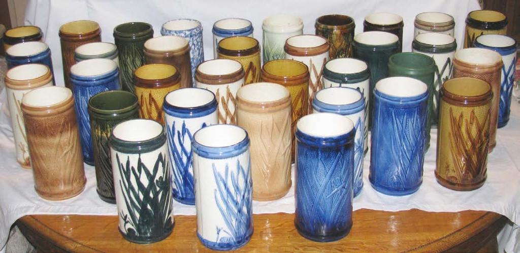 COLORED STEINS & VASES Pottery