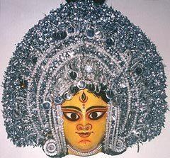 India: Goddess Durga Dance Mask The traditions of Indian dance, Durga is considered extremely powerful
