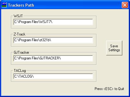 Trackers setup Some trackers need special settings. Don t forget to set "Tracking" to Mode in the main window!
