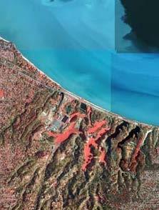 Four basic operations or corrections must be applied to the standard vertical aerial photograph to produce an orthophoto: standardization of scale across the image (i.e., use a DEM to normalized the distance from the camera to the ground ) removing the relief displacement to position the terrain in its true location.