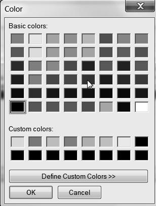Engineering Design with SOLIDWORKS 2016 Select a Color Swatch from the Color dialog box. 45) Select Dark Blue. 46) Click OK. 47) Click OK from the Layers dialog box. The current Layer is Hidden Dims.