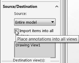 Engineering Design with SOLIDWORKS 2016 Drawing dimension location is dependent on: Feature dimension creation. Selected drawing views.
