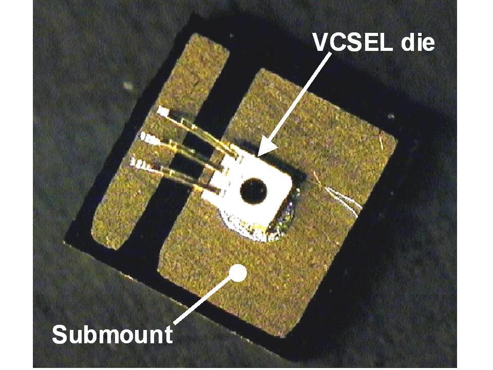 In a VCSEL, the active layer is sandwiched between two highly reflective mirrors (dubbed distributed Bragg reflectors, or DBRs) made up of several quarter-wavelength-thick layers of semiconductors of