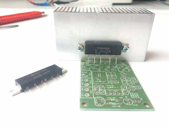 This makes this PA module ideal for our purpose: we will drive this module with few mw that we get out of DRA818U UHF module and output power will be aprox. 1 Watt.