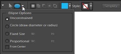 To draw a circle or ellipse: 1. Open the Editor in the Standard Edit workspace. 2. In the toolbox, select the Ellipse tool.