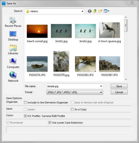 How to export to print and web Once you finish editing your images or creating projects from these images, you can export images in formats for print (PDF) and the web (JPEG, GIF, or PNG).