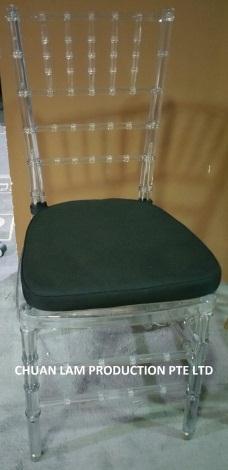 Clear Chair Velcro below Cushion : 390 Black / 280white / 85 red / 85 yellow / 82