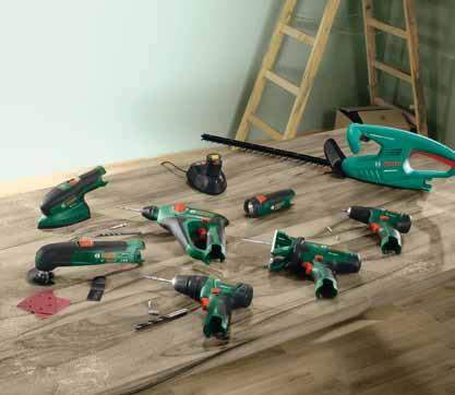 Work cleverly and feel comfortable sooner! This is no problem with the 10.8-volt tool system from Bosch.