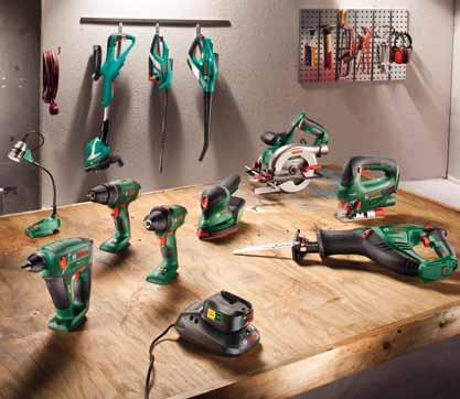 One battery fits all: Save money with the 18-volt cordless system. Why buy more batteries than you need?