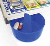 PIL-BOB Dispenser for Med Cards An inexpensive device to hygienically remove pills from Drug Package Med Cards. Place the PIL-BOB behind a blister and insert serrated tip through the foil backing.