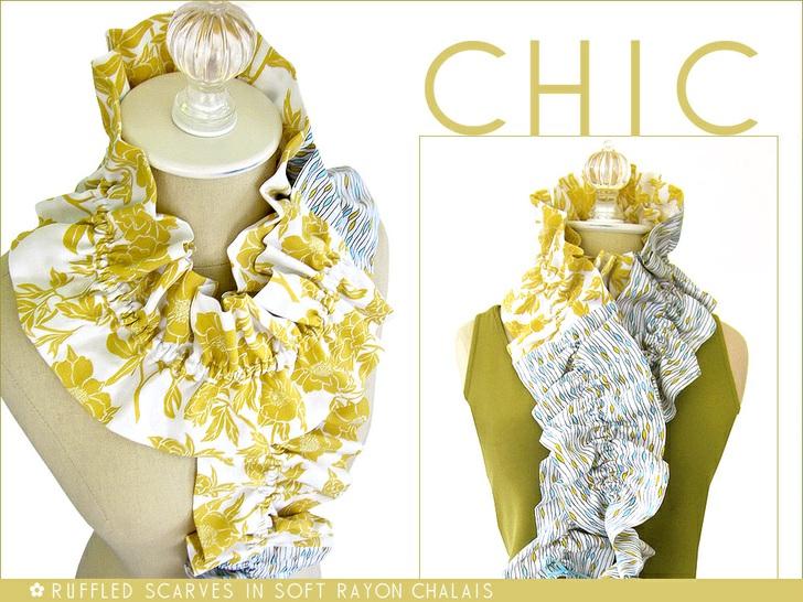 Published on Sew4Home Long Ruffled Scarf in Luxurious Rayon Editor: Liz Johnson Tuesday, 27 October 2015 1:00 What's the lifeblood of any wardrobe? Accessories! Why do we love accessories so much?