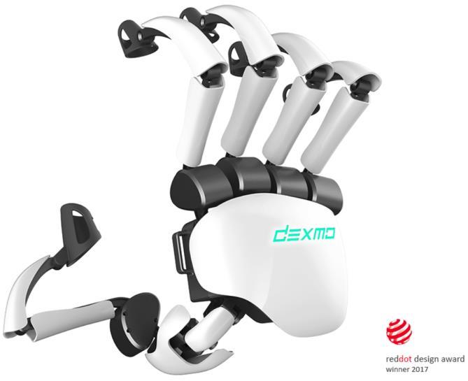 DEXMO Development Kit 1 User Manual [V2.3] 2017.04 Introduction Dexmo Development Kit 1 (DK1) is the lightest full hand force feedback exoskeleton in the world.