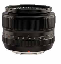 XF35mm F1.4 R Focal Length:f=35mm (35mm format equivalent:53mm) 6 group 8 elements (aspherical lens 1 elements) Aperture:F1.4-F16(1/3 Step) Minimum focus distance:approx. 28cm Max.