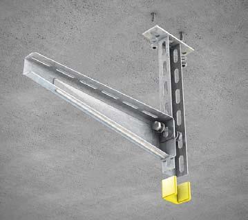 14 Ceiling mounting with ceiling-fixed bracket KDAG 41 To install the KDAG 41 use two dowels such as e.g. SD 8/10*.
