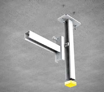 2 Ceiling mounting with ceiling-fixed bracket DKSL To install DKSL use dowels such as e.g. SD 8/30*. The spacer KSL-SP must be positioned between the dowel and the bracket.