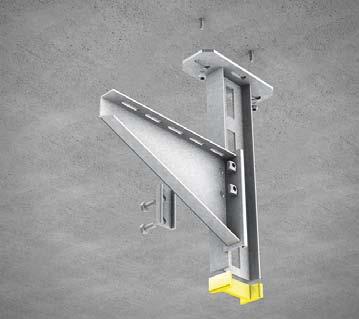 8 Ceiling mounting with heavy bracket support KDI To install KDI use two dowels such  Fasten the bracket KT using the enclosed