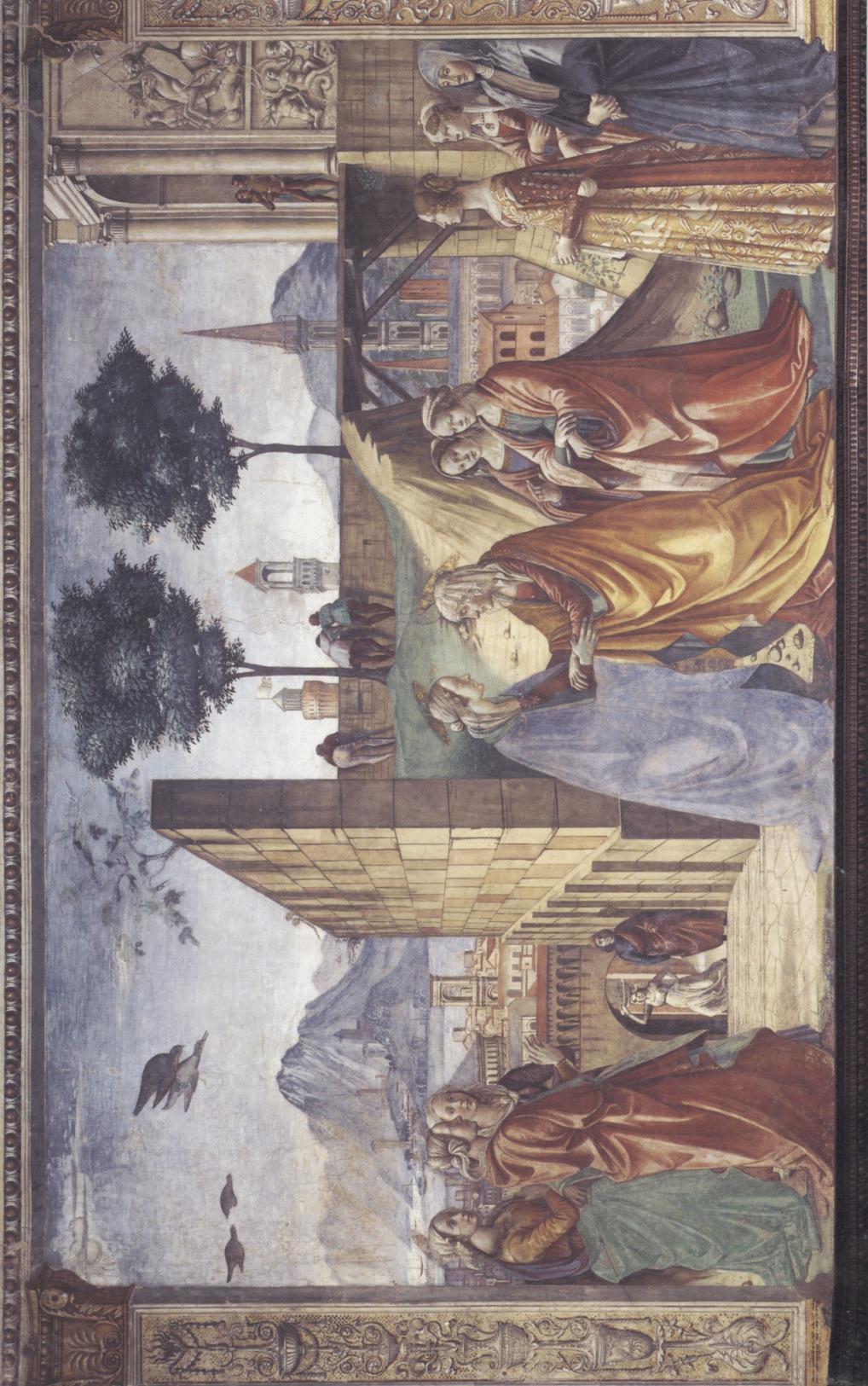 Plate 18: Domenico Bigordi called Ghirlandaio, and workshop, Visitation, lower
