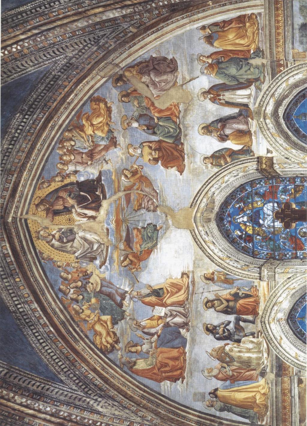 Plate 37: Domenico Bigordi called Ghirlandaio, and workshop, Coronation of the Virgin, lunette of