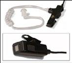 Surveillance Kit with Palm Mic and In-Line PTT SK11NE-X03S Professional, high quality earpiece ideal for radio