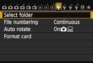 3 Creating and Selecting a Folder You can freely create and select the folder where the captured images are to be saved.
