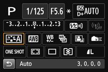 Q Quick Control for Shooting Functions Settable Functions on Quick Control Screen Aperture (p.162) Shutter speed (p.160) Shooting mode* 1 (p.24) Exposure compensation/ AEB setting (p.