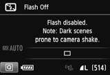 Under low light when camera shake is prone to occur, the viewfinder s shutter speed display will blink. Hold the camera steady or use a tripod.